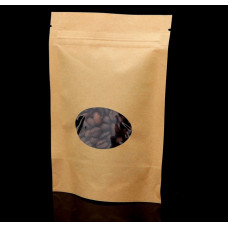 Пакет zip-lock крафт с круглым окном 11*16см