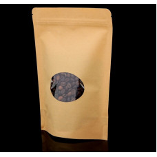 Пакет zip-lock крафт с круглым окном 18*26см