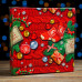Коробка для пряников с прозрачной крышкой "С Новым годом!" 15*15*3см
