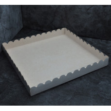 Коробка для пряников 25*25*3см белая