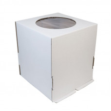 Коробка для торта 22*22*25 см с окном