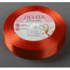 Лента атласная 20 мм №26 красная