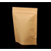 Пакет zip-lock крафт с круглым окном 13*18см
