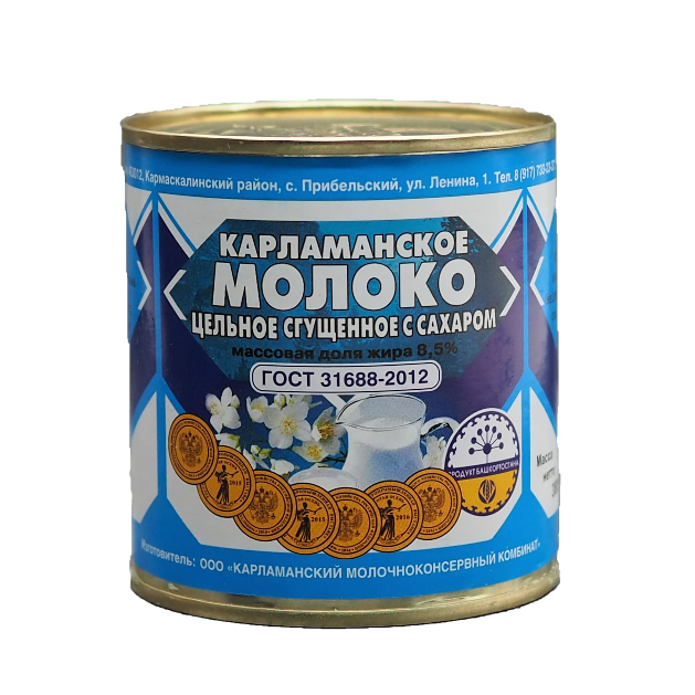 Молоко сгущенное "Карламанское" 8,5% 380г