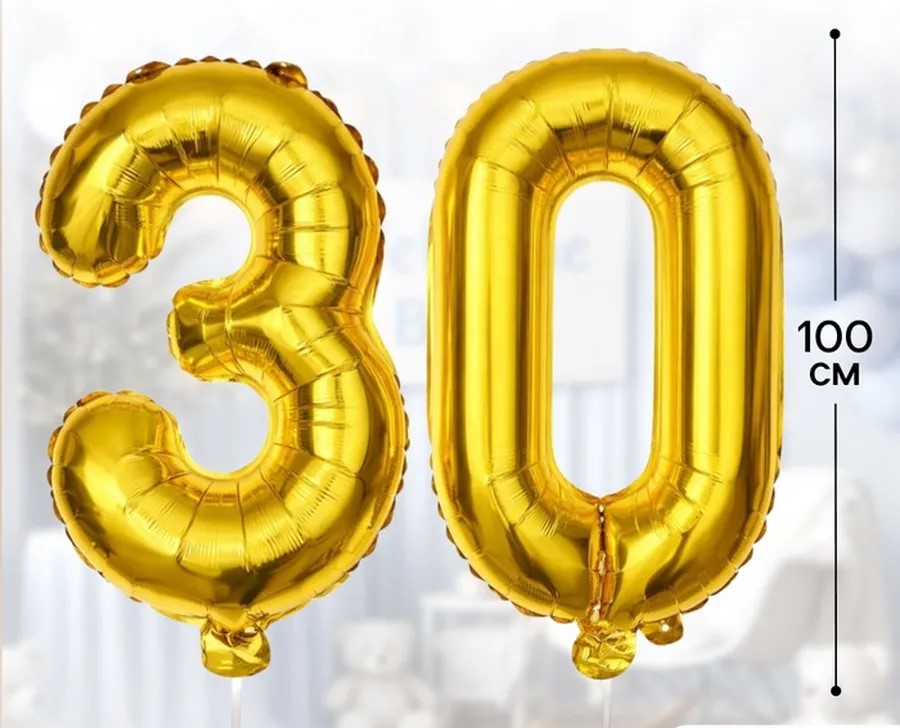Шар фальгированный "30лет" 1шт