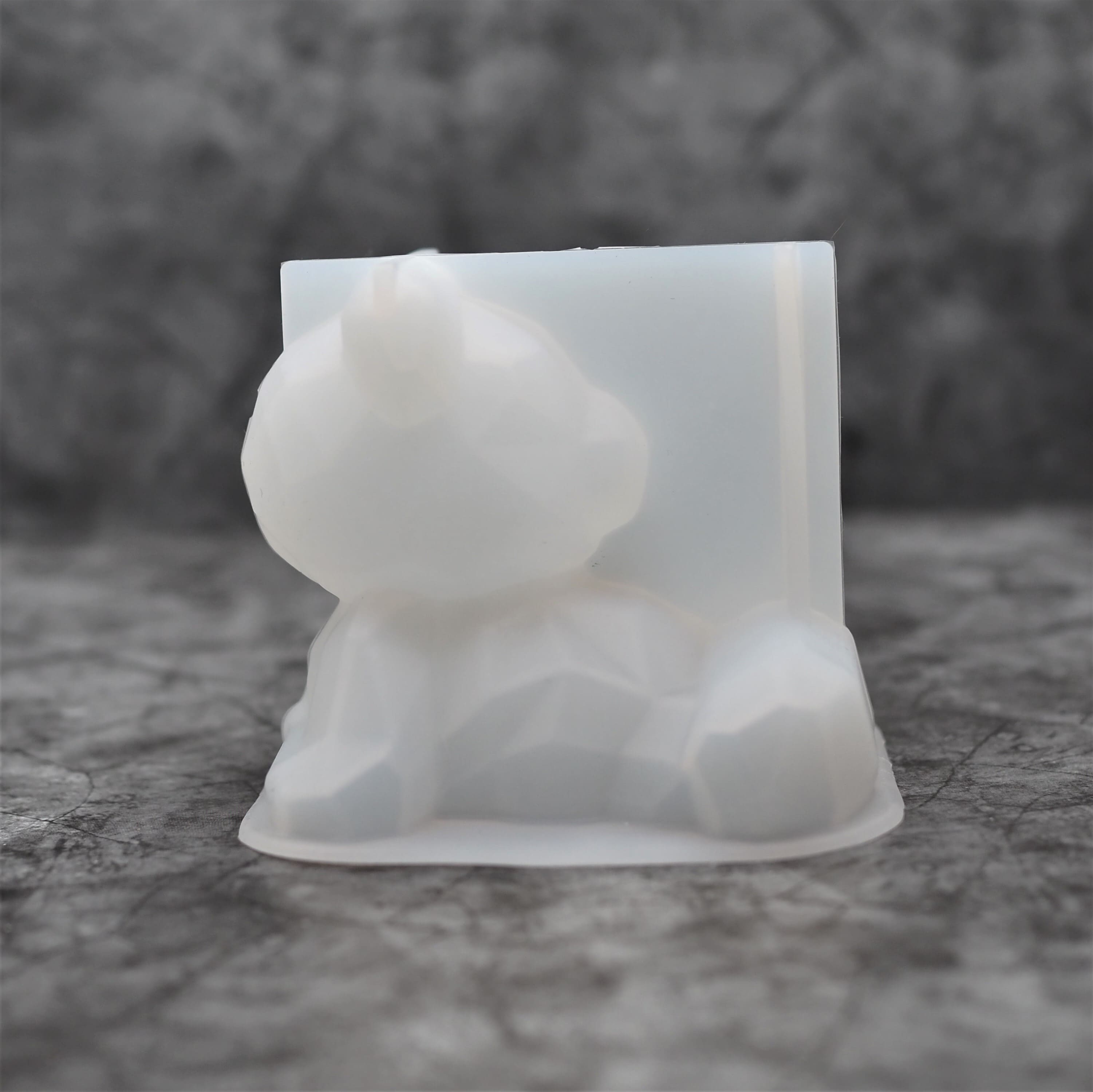 Молд силиконовый "Геометрический мишка большой" 3D