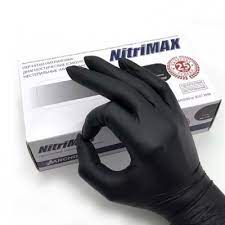 Перчатки нитриловые NitriMAX размер M (черные), 1 пара