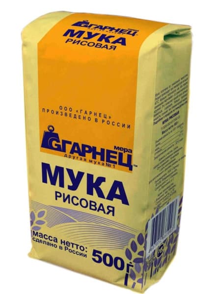 Мука рисовая "Гарнец" 500г